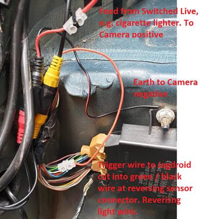 Install a reversing camera, I explain the different connections 